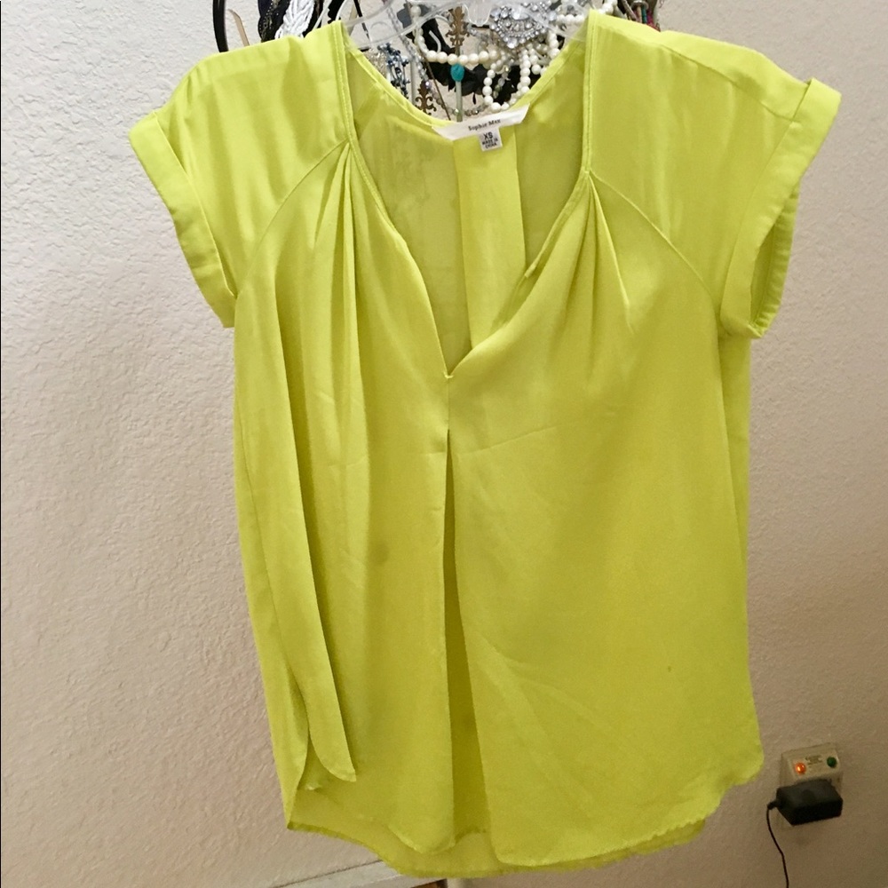 Sophie Max Bright Yellow Blouse XS
